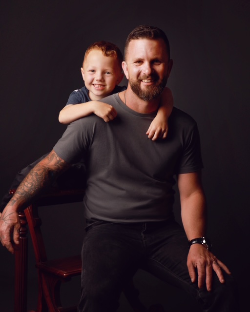 Josh McCoy and son Ethan